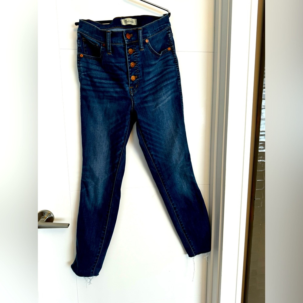 Madewell skinny button fly jeans